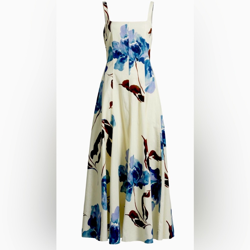 NICHOLAS THE LABEL Cream Floral A-line Dress